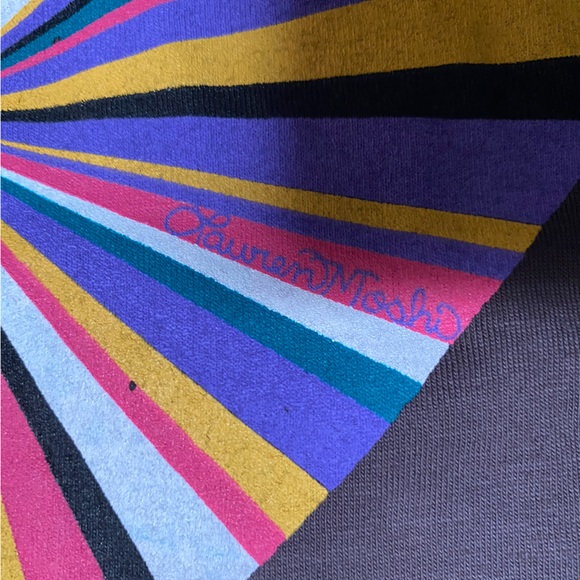 New Lauren Moshi Rainbow Lightning Heart L/S Tee - Picture 4 of 12